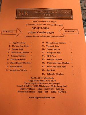 More buffet than a sit & order restaurant. Huge portions of meat, rice is nothing to write home about, bland. Greasy egg rolls.