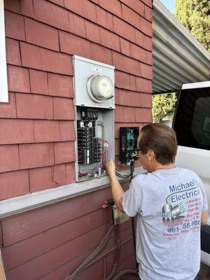 Installing EV charger