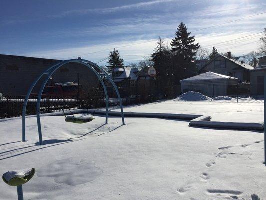 Basketball court too