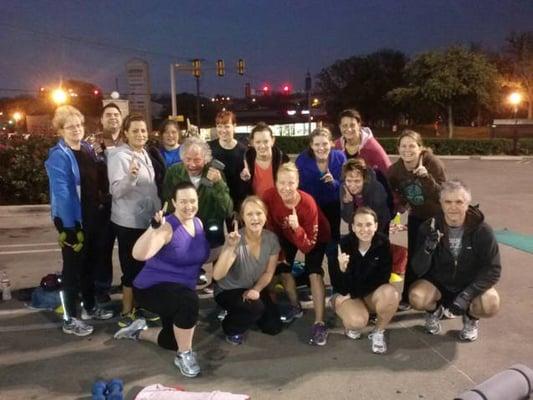 Our anniversary workout!