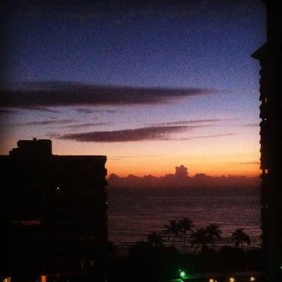 Sunrise from the 10th floor.