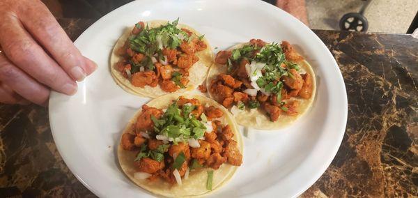 Three Pollo Tacos