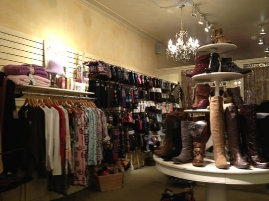 Lots shoes and socks, but you probably can get that from the name.