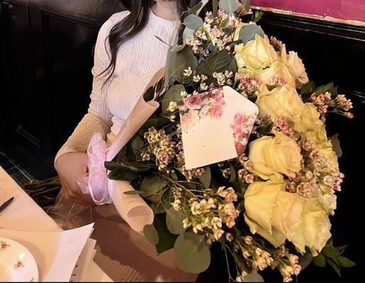 12 dozen long stem rose bouquet