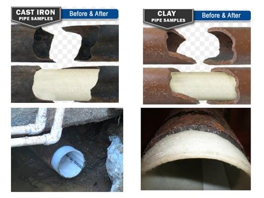 Naples Trenchless Pipe Repair installs new inner pipe liners that last 100 years. Installation takes 4 hours.