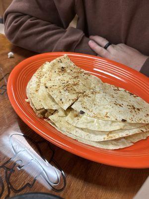 Chicken quesadillas