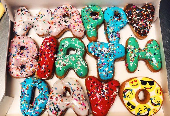 Happy Birthday Donuts! We do any occasion!