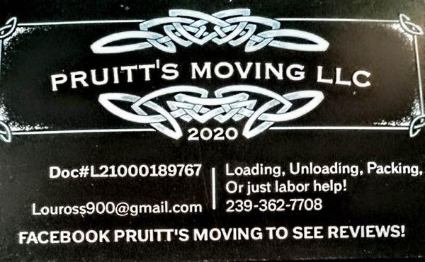 Pruitt's Moving