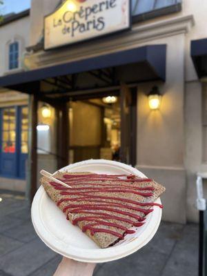 Vegan Red Berry Crêpe (sub buckwheat)