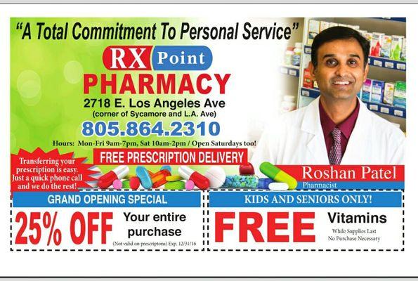 RX Point Pharmacy : Dec 2016 Ad Flyer