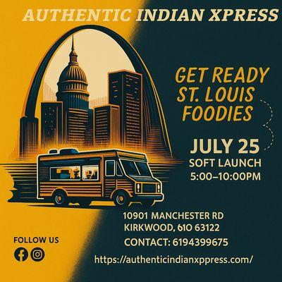 St. Louis - Get Ready for a Flavor Explosion!
We're thrilled to introduce the SOFT LAUNCH of Authentic Indian Xpress - St. Louis'