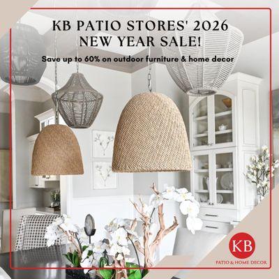 New Year's Sale! Now Through 1/31: Save 20-60% on outdoor and decor.