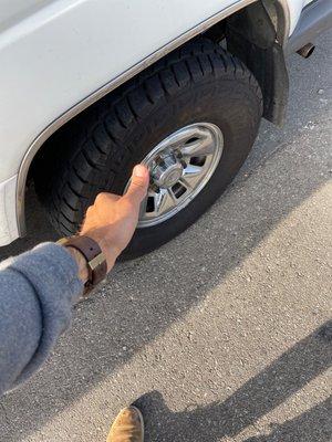 Patched tire
