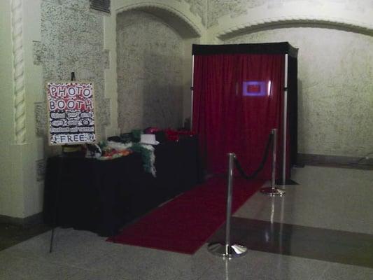 Our Viral Booth with the Red Carpet & Ropes Add-On