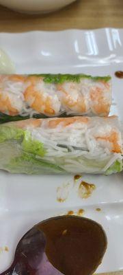 Spring rolls.