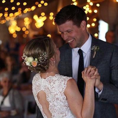 The Bride & Groom's "First Dance" as husband & wife.