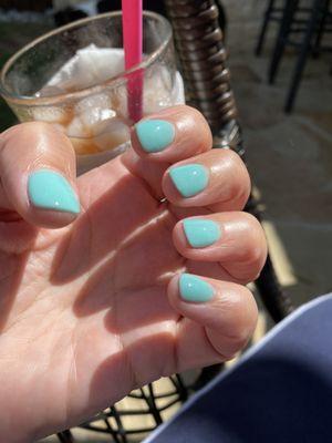 Those edges are so nice and clean! Amy took time to make sure they were smooth. She works with precision!