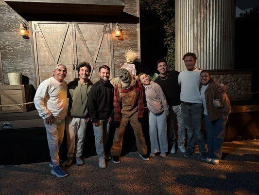 Characters walk around all over the park and pose for photos