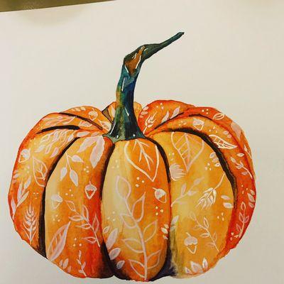 Painting in watercolor