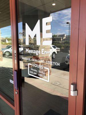 Front door of Boca Park Massage Envy