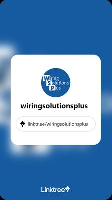 Check the link to connect to social profiles for Wiring Solutions Plus