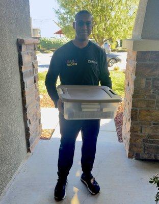 Front door pick up & delivery