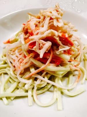 King crab cucumber salad