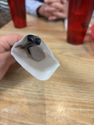 Top view of silverware