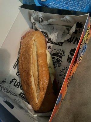 Gross, cold Cuban...Missing the fries