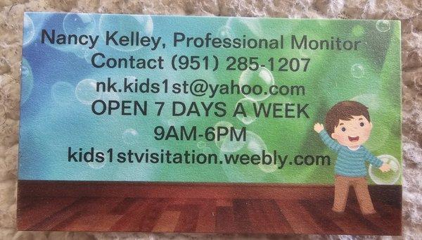 Kids 1st Visitation Services