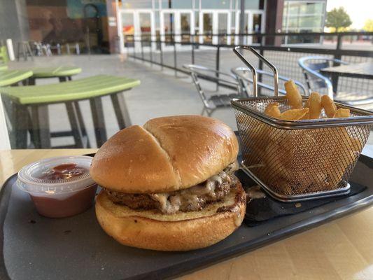 Mushroom Swiss Burger