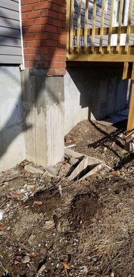 Contractor left forms in place, couldn't pass final inspection. A 30 minute job, turning into a bad relationship.....