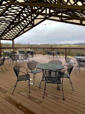 Nice upstairs seating with great views