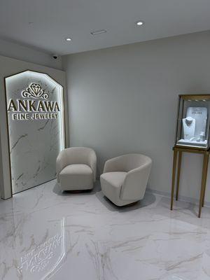 Have a seat in one of our comfortable armchairs while admiring your future purchase!