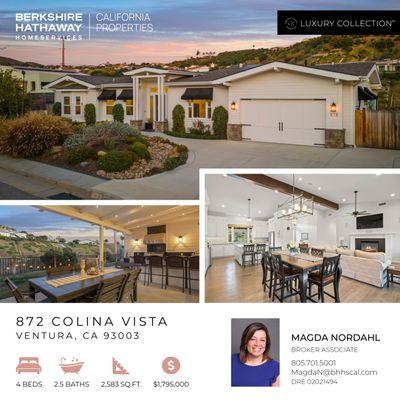 872 Colina Vista, Ventura CA