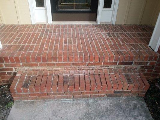 Brick Repointing Before
