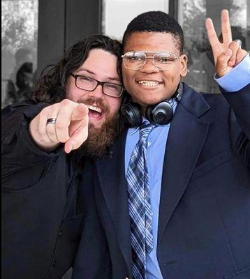 Me and my cousin having a blast