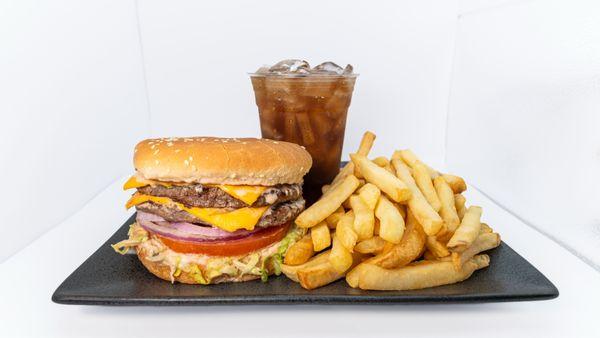 Double cheeseburger Combo!
