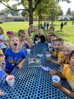 Snow Cone surprise for Spirit wear day!