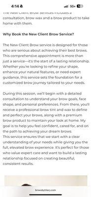 Client Brow Service Description