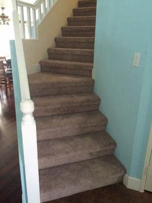 Had a creaky unsafe stair way that was installed wrong with cheap pergo flooring, now it is much safer and looks great!