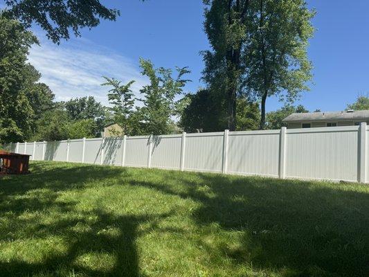 White Vinyl Fence