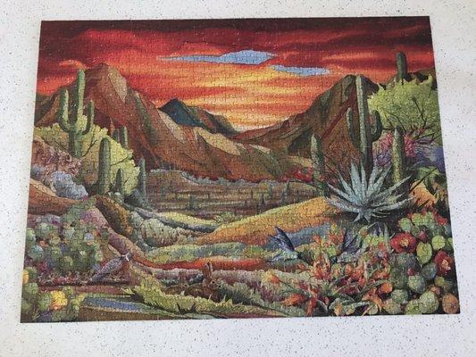 Nancy Dunlap Cawdrey "painted desert" 1000-piece