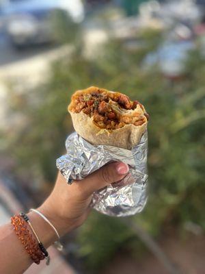 They do not skimp at all! Burrito was fat and full of flavor!