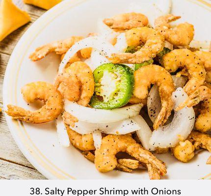 Salty pepper shrimp , that it's my favorite