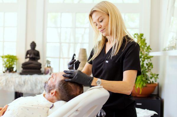 Exosomes for hair rejuvenation.