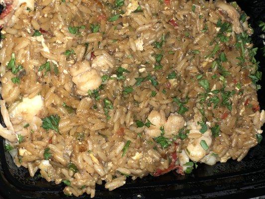 Lobster fried rice. Twas a morsel in each fork full so I'm satisfied with this being $30