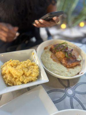 Salmon and grits!