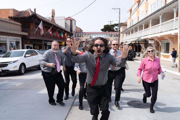 Running wild on the streets of Cannery Row.