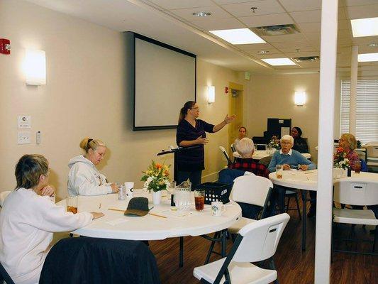 The Winterville Center hosts luncheons and other events